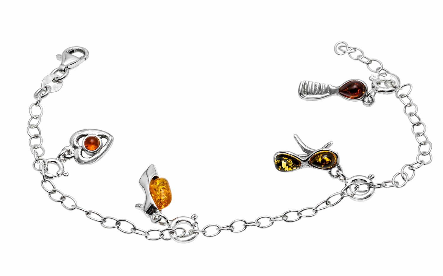 Bernstein Armband mit Silber 925