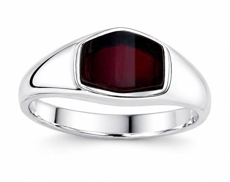 Bernstein Ring mit Silber 925