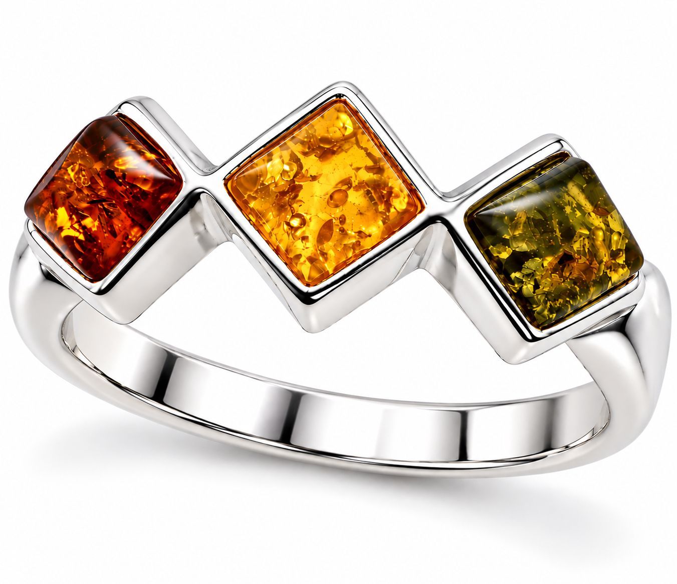 Bernstein Ring mit Silber 925 Bernstein Ring mit Silber 925