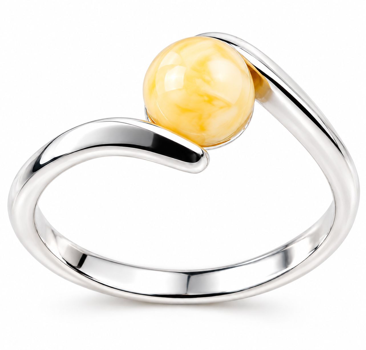 Bernstein Ring mit Silber 925 Bernstein Ring mit Silber 925