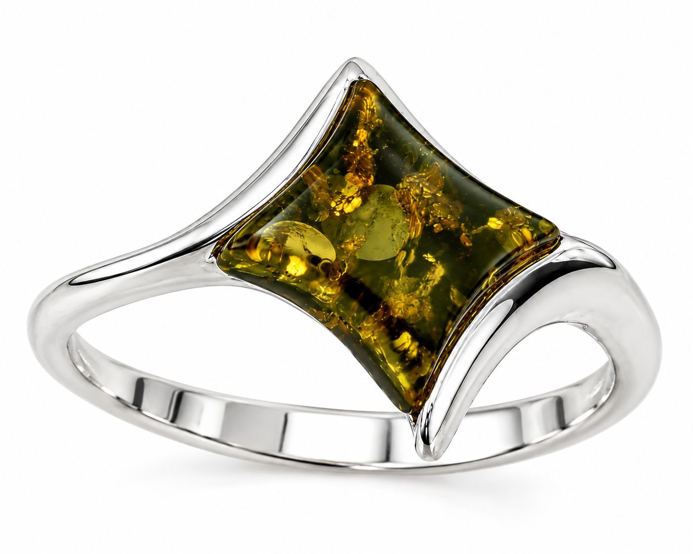 Bernstein Ring mit Silber 925 Bernstein Ring mit Silber 925