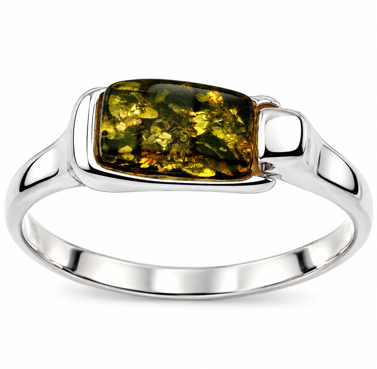 Bernstein Ring mit Silber 925 Bernstein Ring mit Silber 925