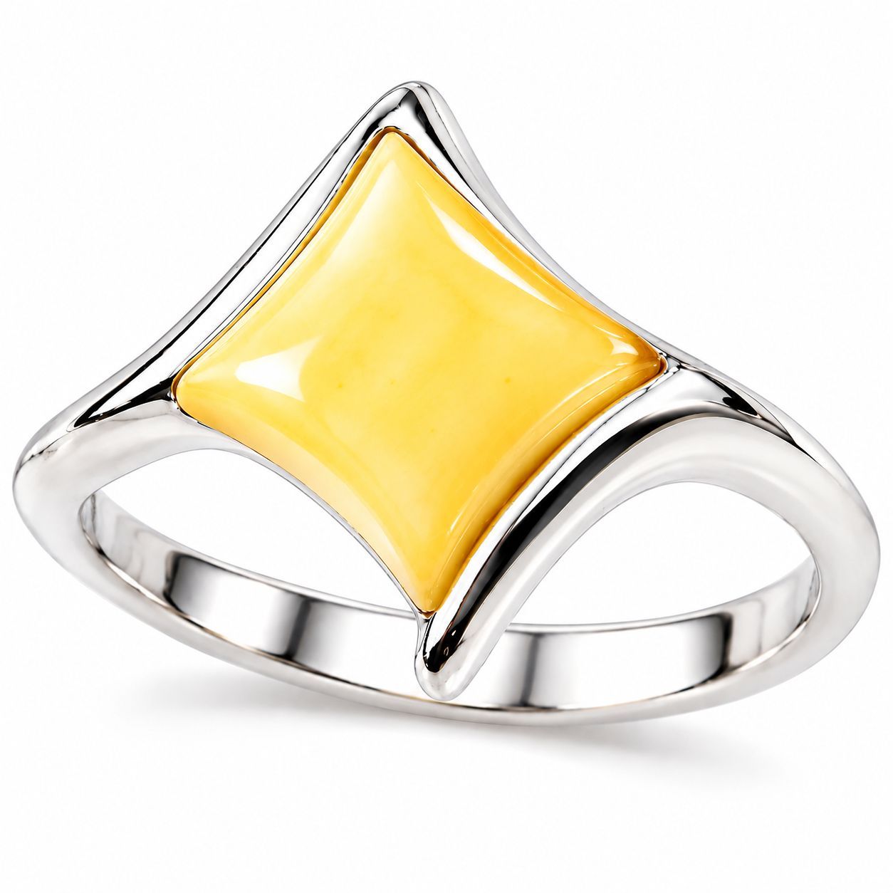 Bernstein Ring mit Silber 925 Bernstein Ring mit Silber 925