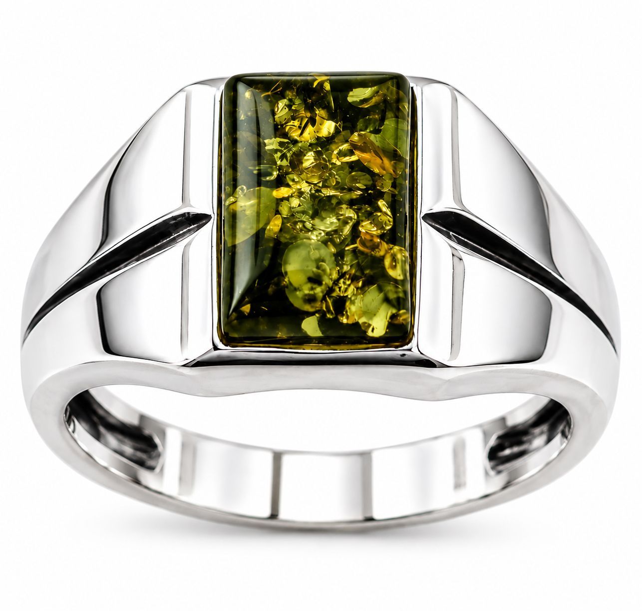 Bernstein Ring mit Silber 925 Bernstein Ring mit Silber 925