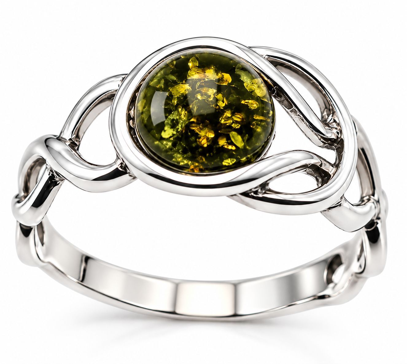 Bernstein Ring mit Silber 925 Bernstein Ring mit Silber 925
