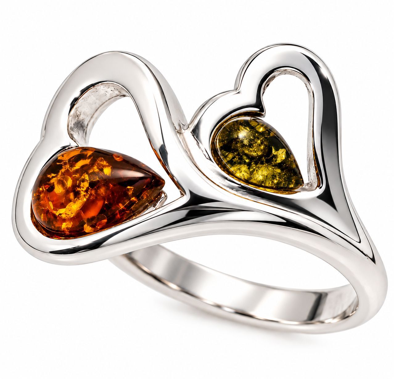 Bernstein Ring mit Silber 925 Bernstein Ring mit Silber 925