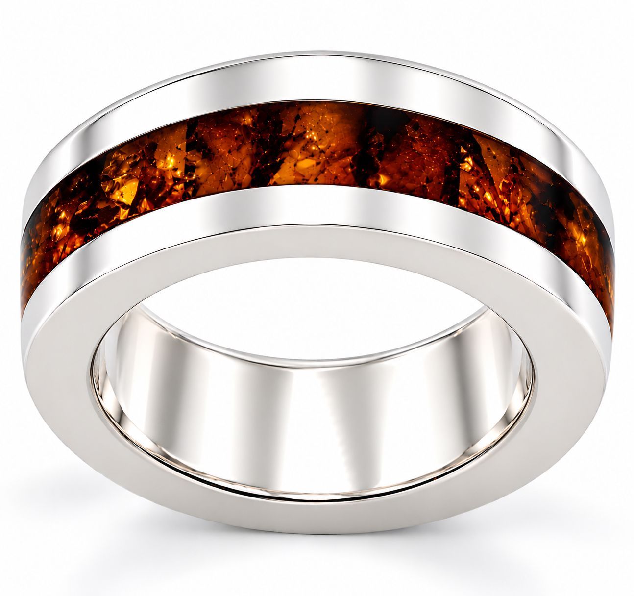 Bernstein Ring mit Silber 925 Bernstein Ring mit Silber 925