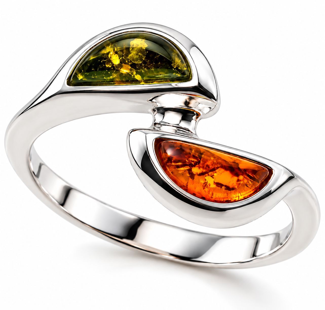 Bernstein Ring mit Silber 925 Bernstein Ring mit Silber 925