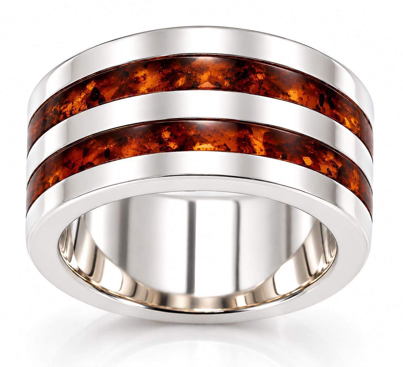 Bernstein Ring mit Silber 925 Bernstein Ring mit Silber 925
