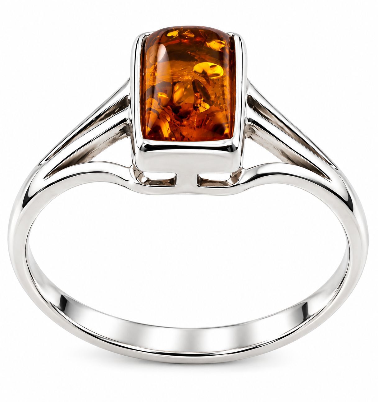 Bernstein Ring mit Silber 925 Bernstein Ring mit Silber 925