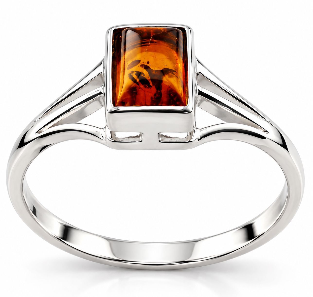Bernstein Ring mit Silber 925 Bernstein Ring mit Silber 925