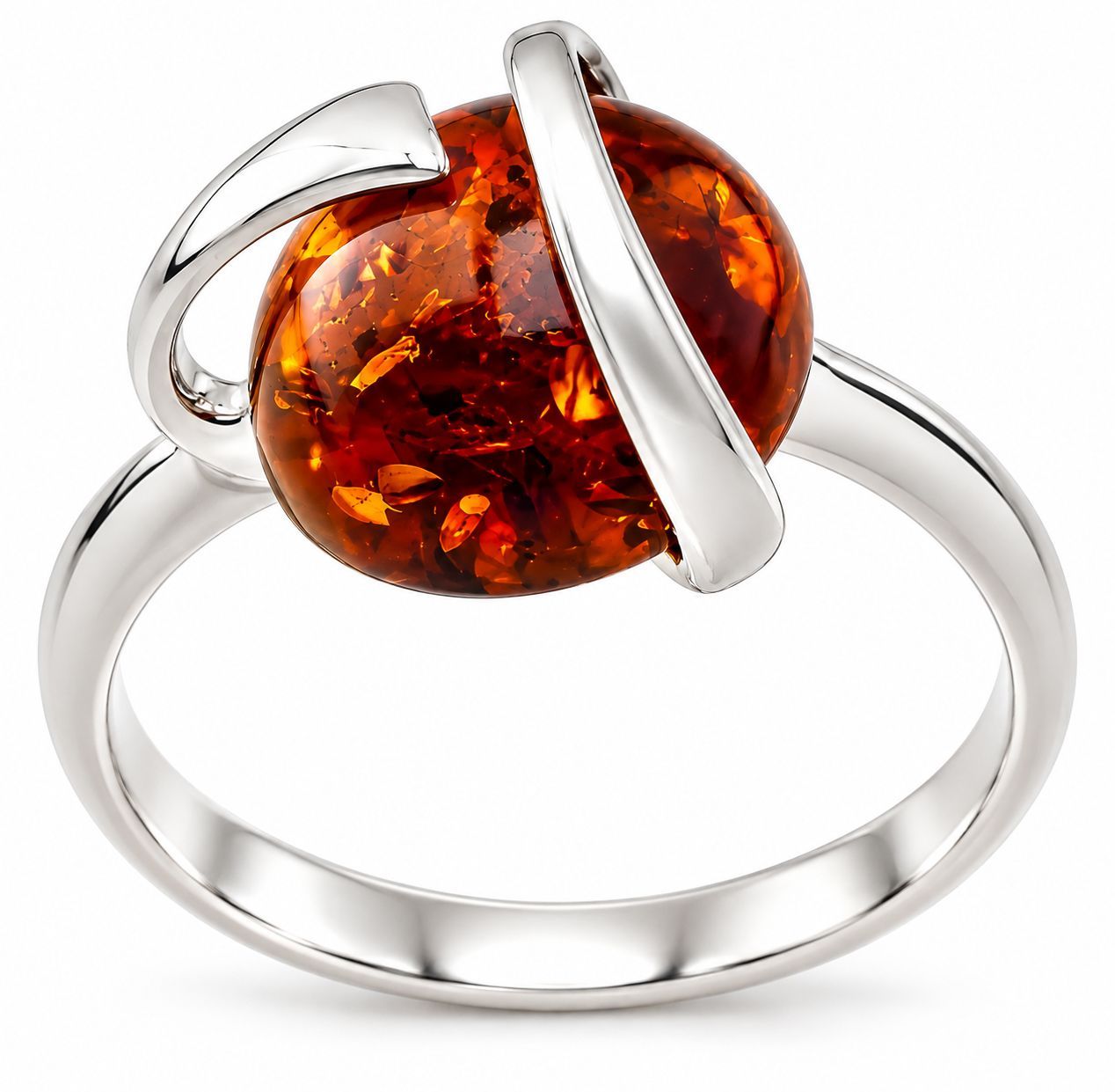 Bernstein Ring mit Silber 925 Bernstein Ring mit Silber 925