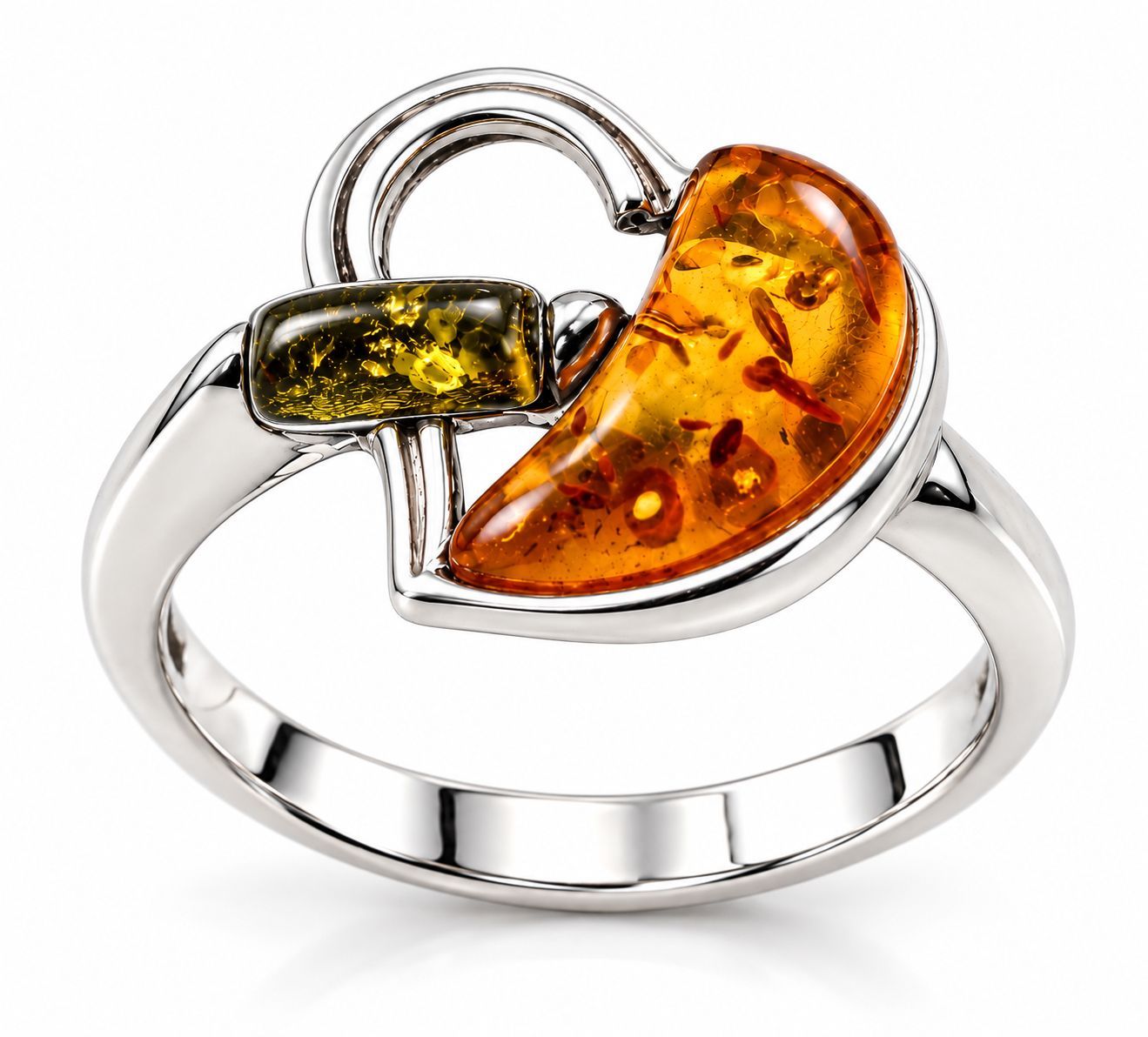 Bernstein Ring mit Silber 925 Bernstein Ring mit Silber 925
