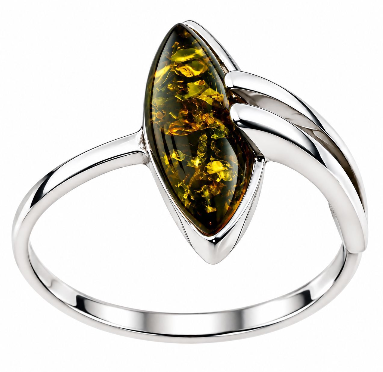 Bernstein Ring mit Silber 925 Bernstein Ring mit Silber 925