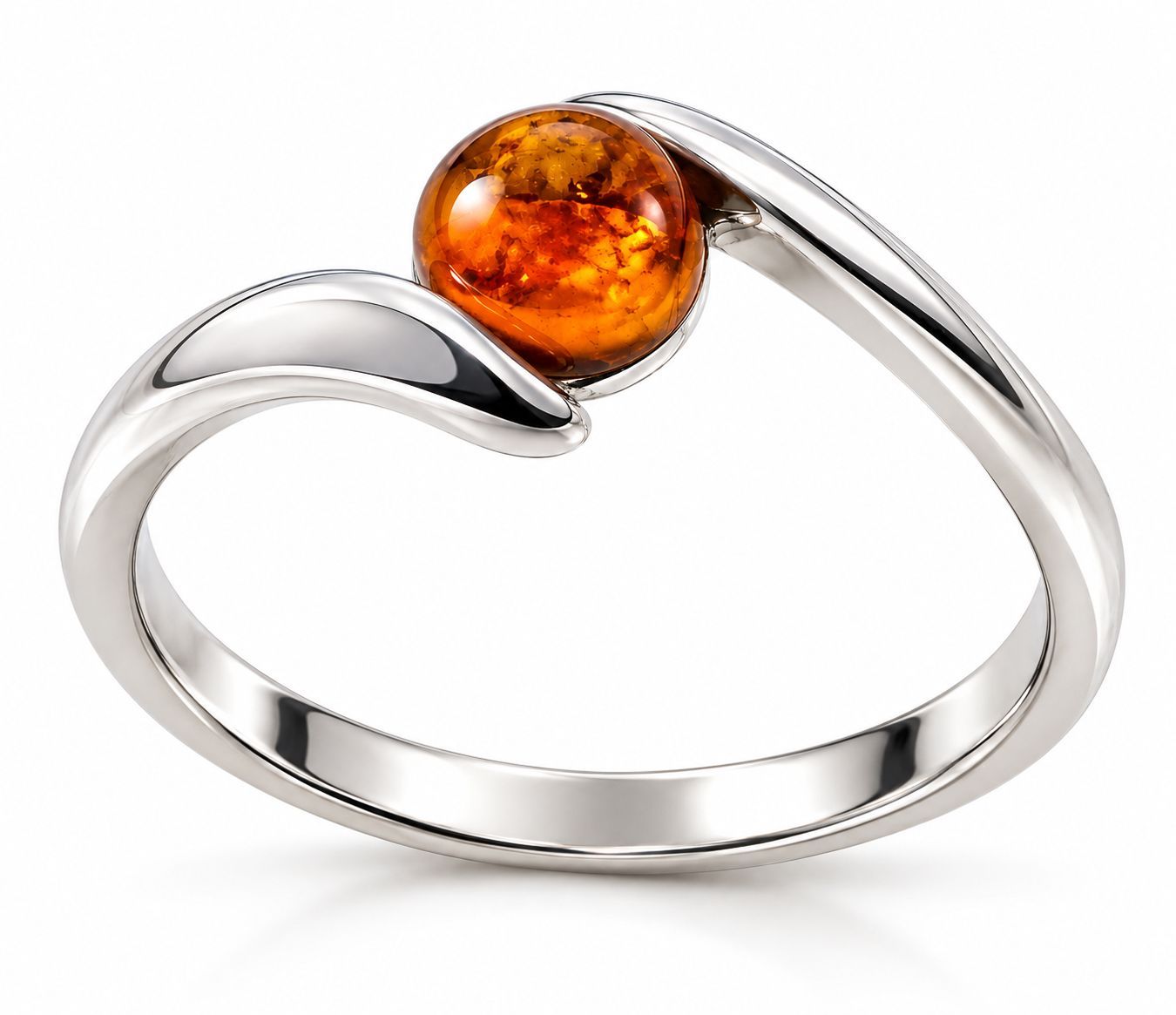 Bernstein Ring mit Silber 925 Bernstein Ring mit Silber 925