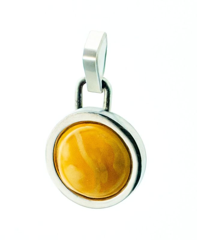 Bernstein Anhänger mit Silber 925