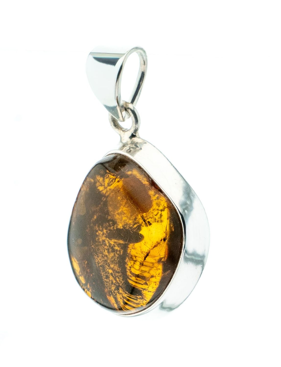 Bernstein Anhänger mit Silber 925