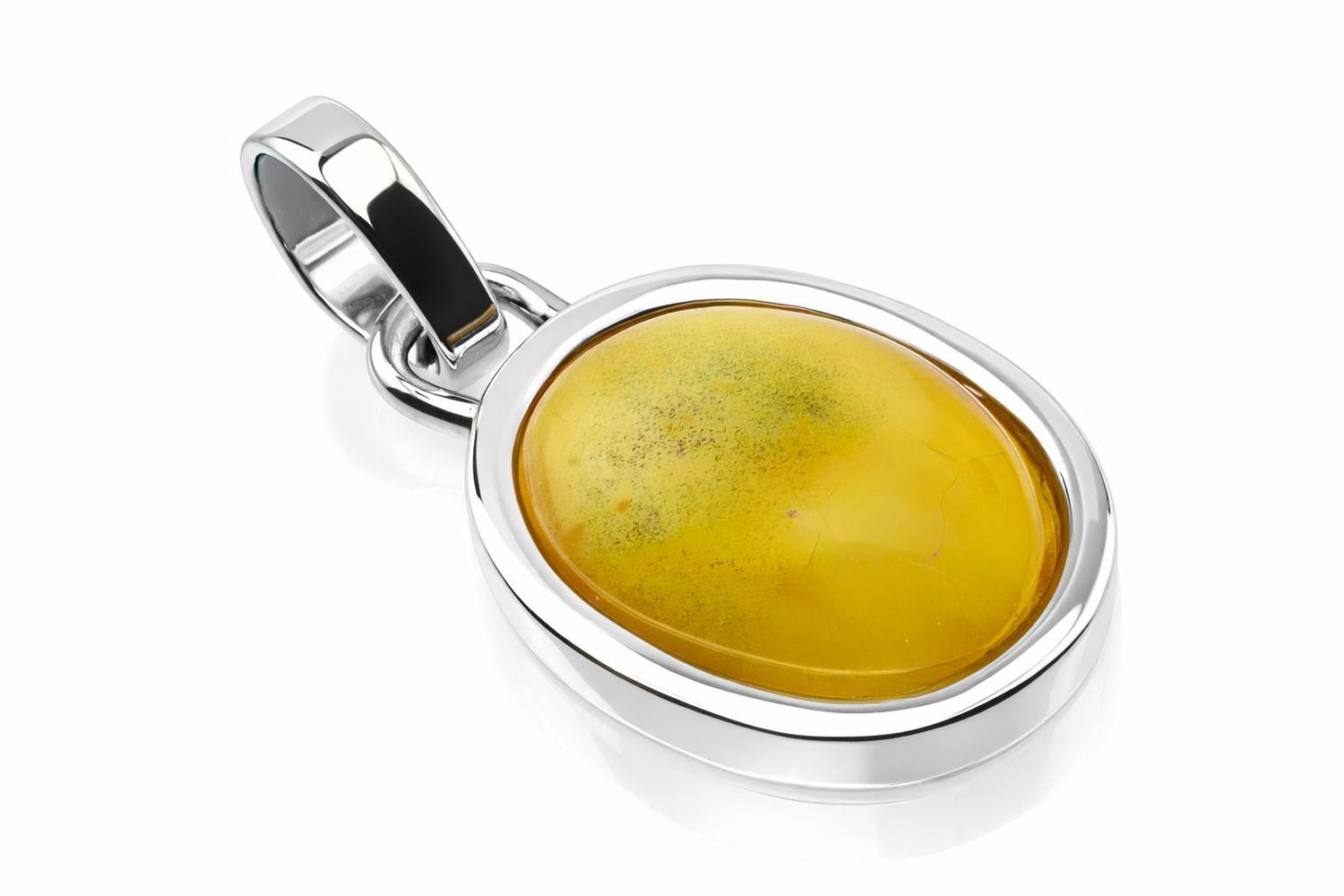 Bernstein Anhänger mit Silber 925