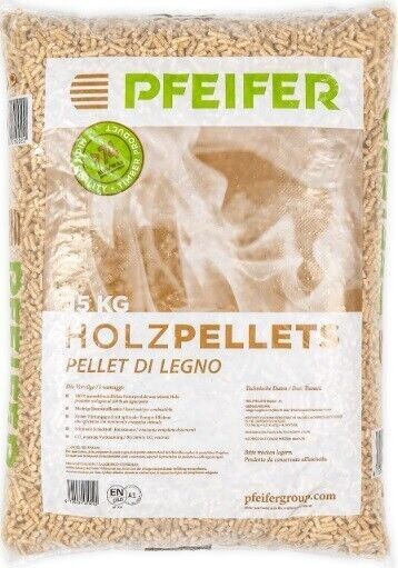 PELLET PFEIFER 100% ABETE - QUALITA&#39; EN PLUS A1 BANCALE DA 70 SACCHI DA 15 KG