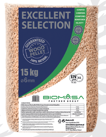 Bancale Pellet Biomasa, 72 da 15kg, certificato ENPLUS A1, 100% ABETE ROSSO