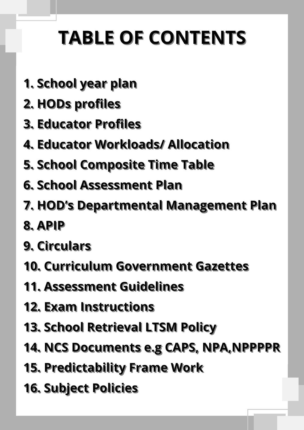 TEACHER&#39;S FILE (SOFT COPY)