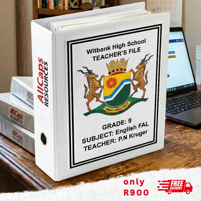 TEACHER'S FILE (HARD COPY)