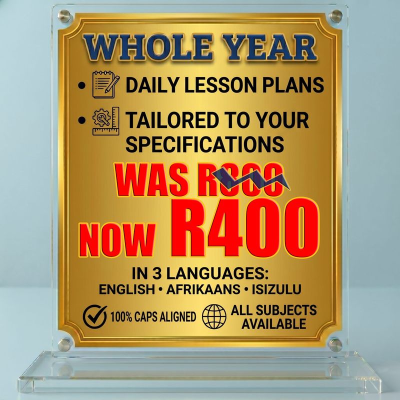 Lesson Plans for a Year