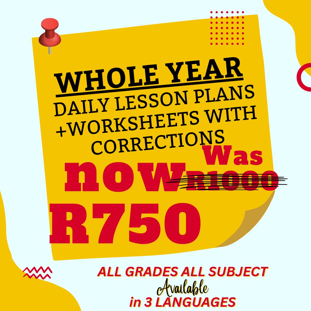 Lesson Plans + Worksheets &amp; Corrections a Year