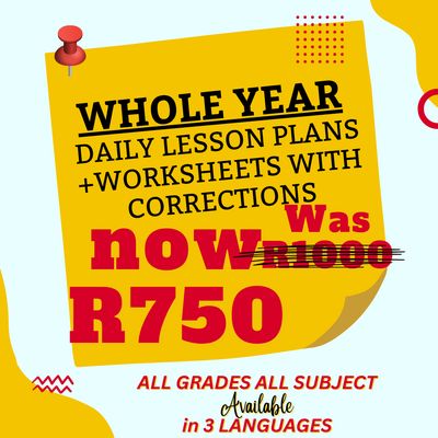 Lesson Plans + Worksheets &amp; Corrections a Year