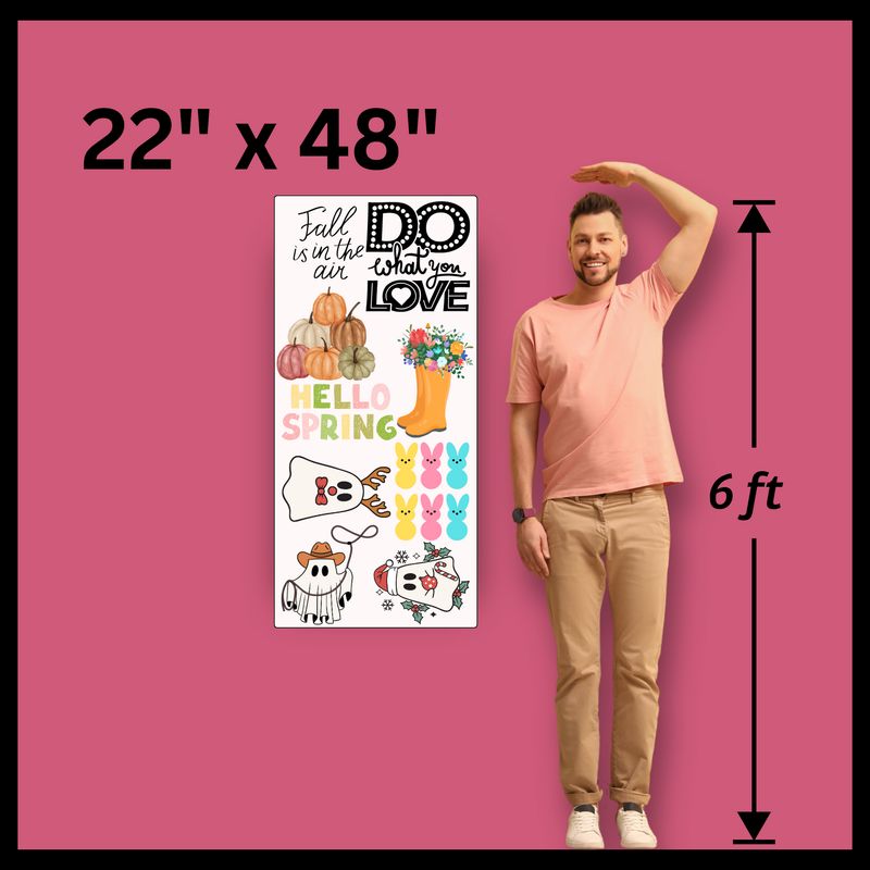 22 22" x 48" Gang Sheet