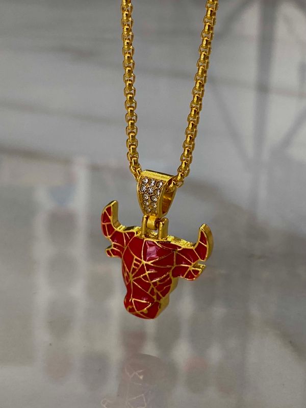 Collana con pendente &#39;Chicago Bulls&#39;