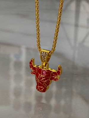 Collana con pendente &#39;Chicago Bulls&#39;