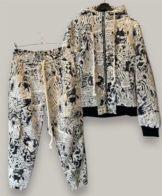 Completo sartoriale Baggy fantasia ricamato
