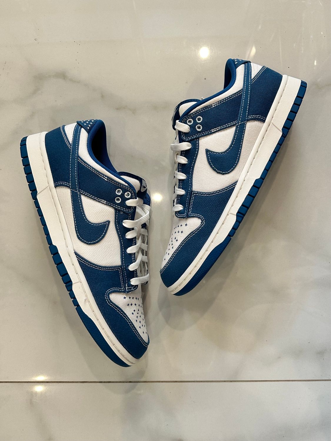 Nike Dunk low sashiko industrial blu
