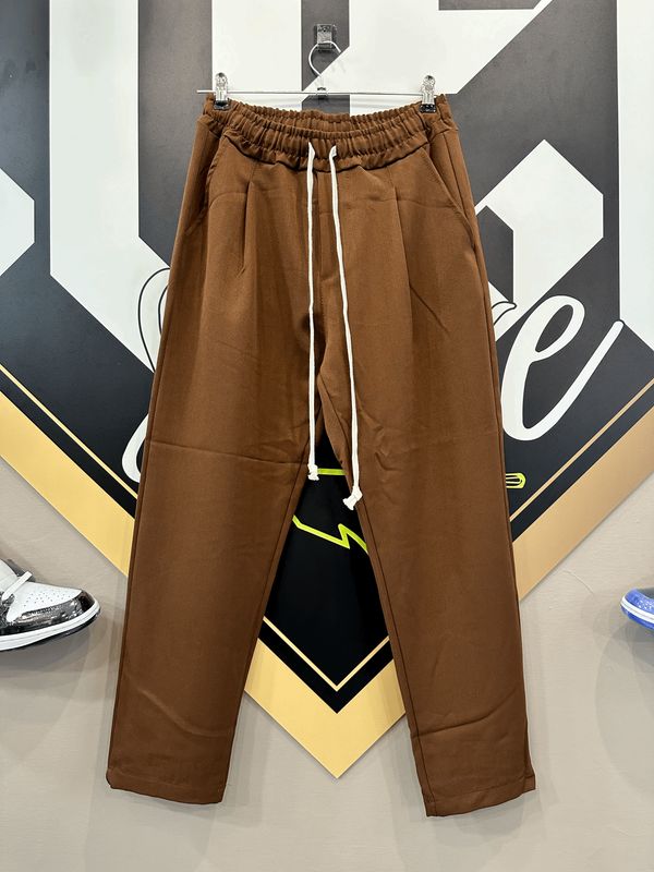 Pantalone elegante fondo largo Marrone