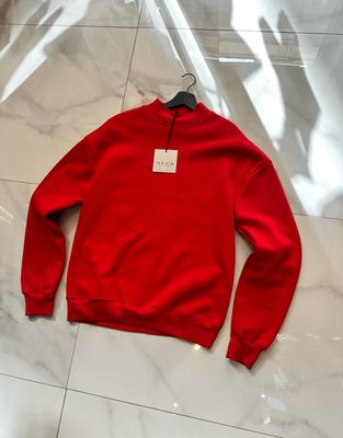 Felpa girocollo oversize Duca Homme Rossa