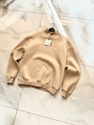 Felpa girocollo oversize Duca Homme Beige