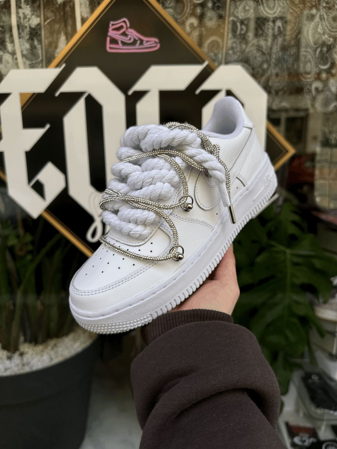 Nike Air Force 1 Custom Special Rope Laces