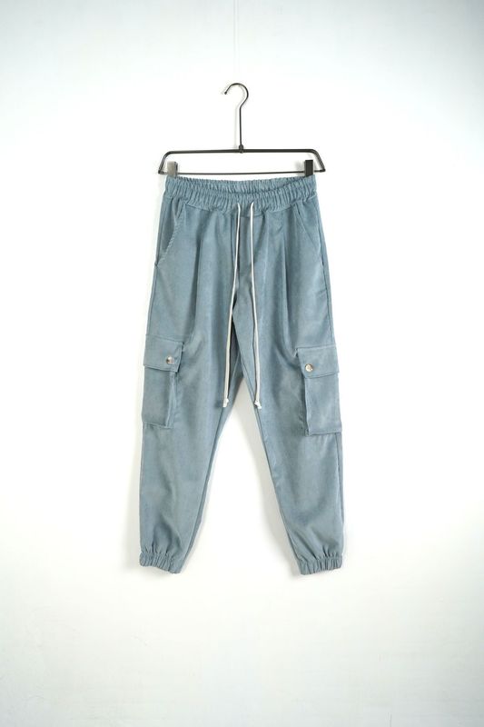Pantalone a costine Duca Homme Primavera nuova collezione Azzurro Chiaro