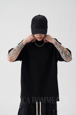 T-shirt premium Duca Homme Nera girocollo