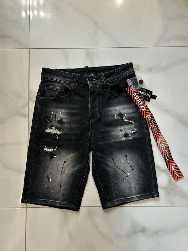 Pantaloncini Jeans &quot;tipo dsquared&quot; vernice