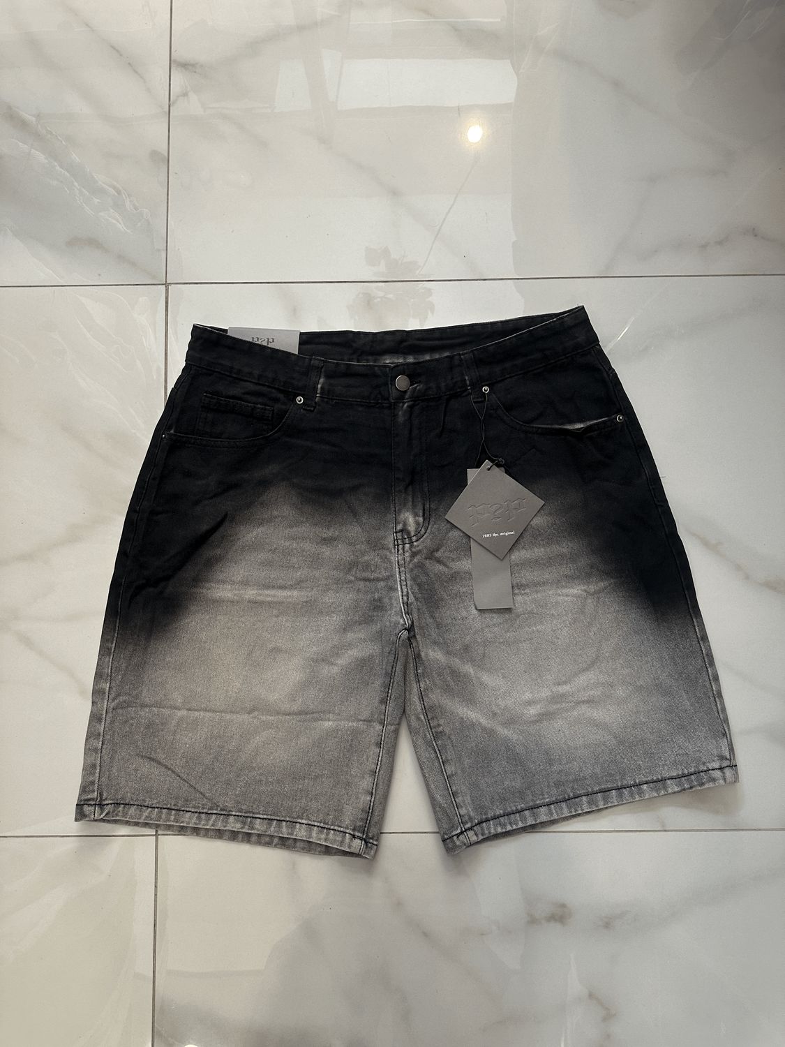 Pantaloncini Jeans cargo slavati