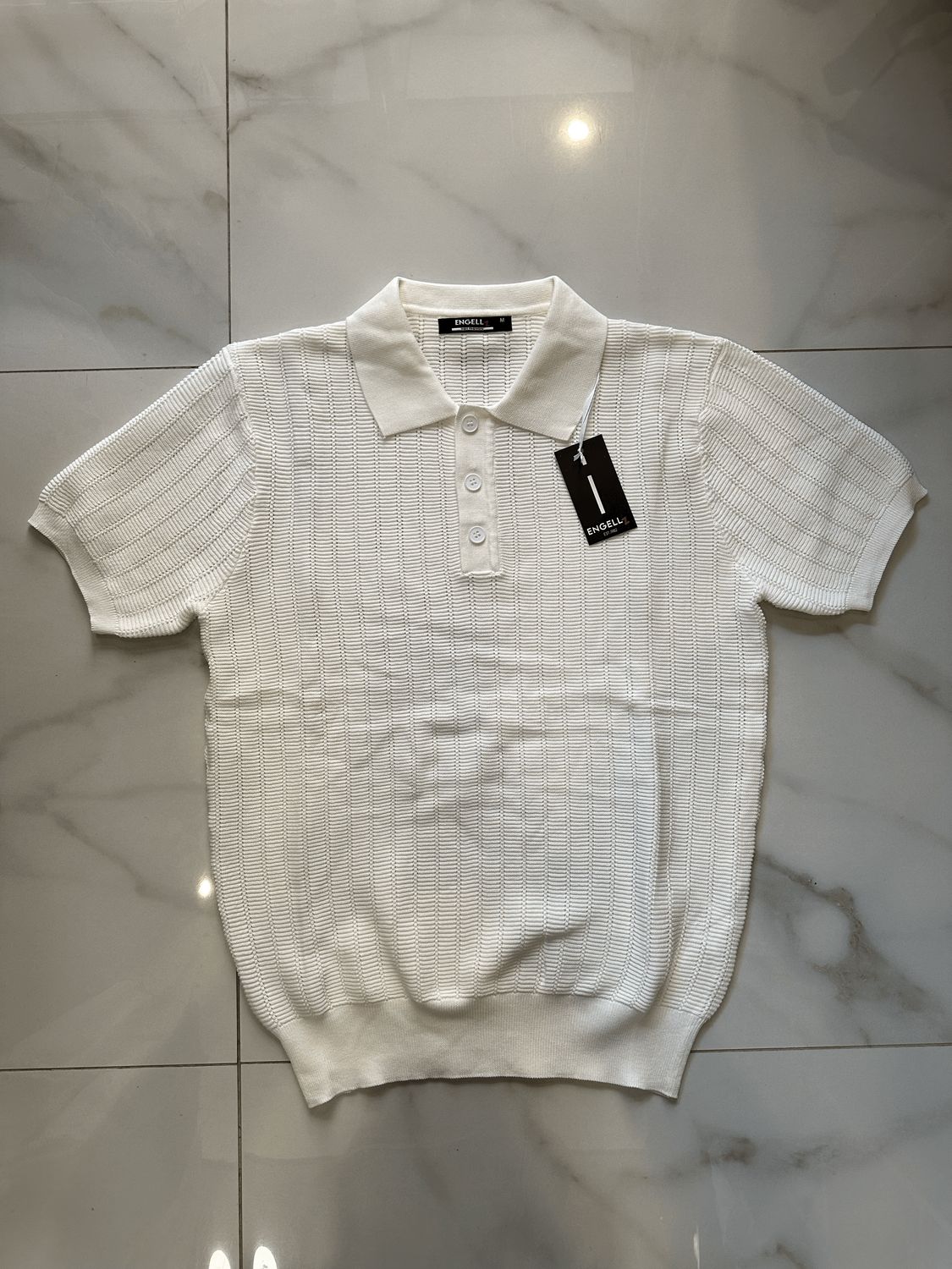 T-shirt Polo Over Ricamata premium quality Bianca
