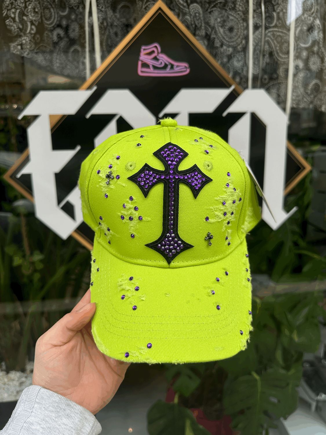 Cappello Verde lime Custom