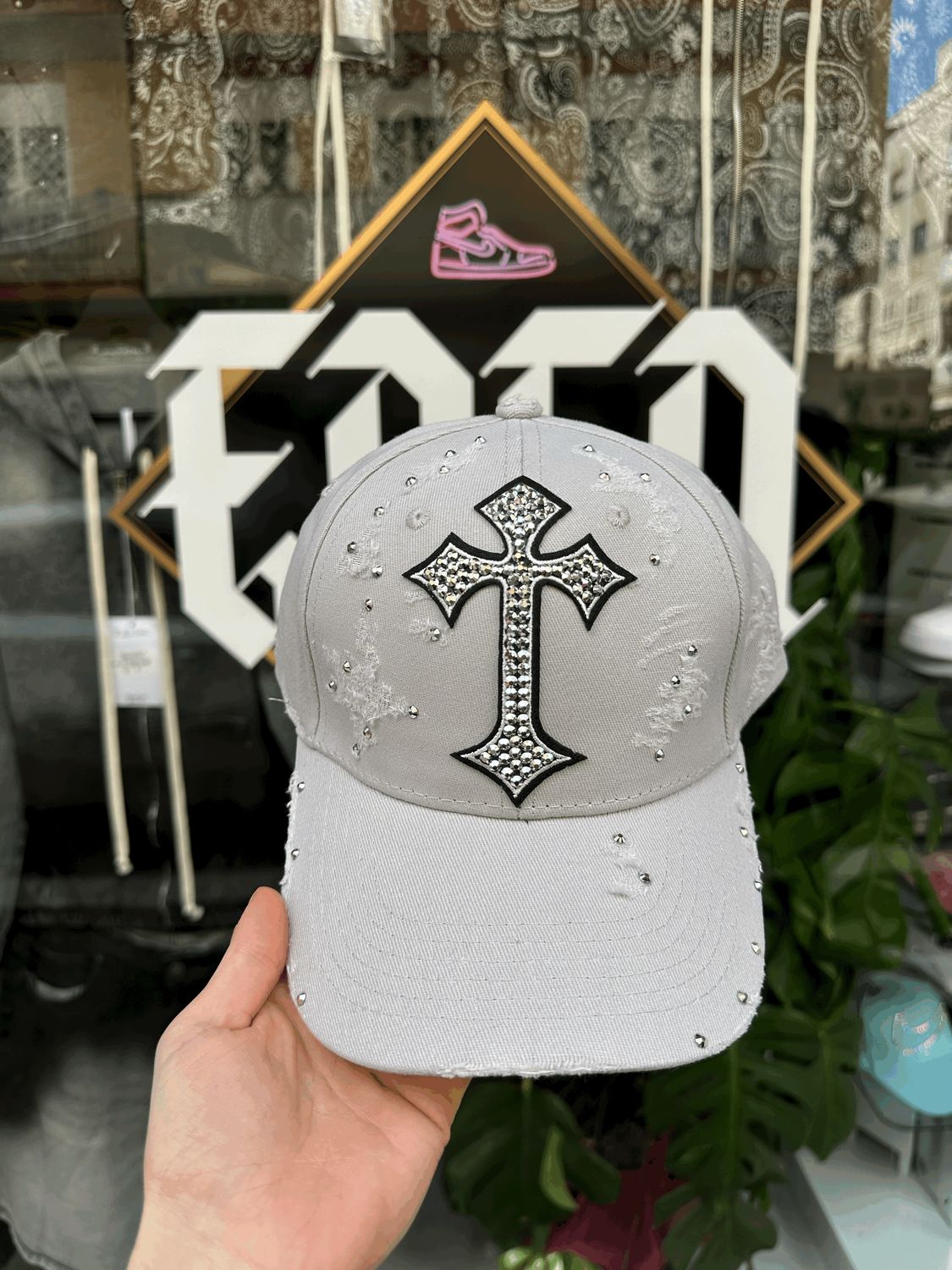 Cappello grigio Custom