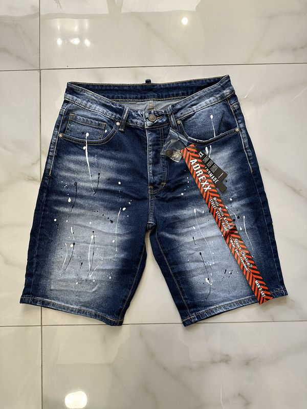 Pantaloncini Jeans &quot;tipo dsquared&quot; vernice