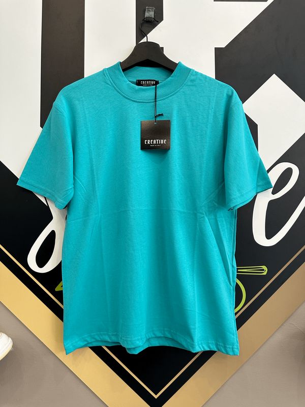 T-shirt oversize tinta unita collo alto Tiffany BAMBINO