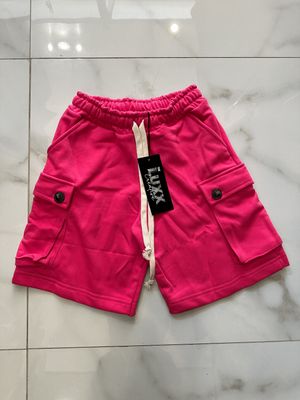 Pantaloncini di cotone con tasconi Fucsia BAMBINO