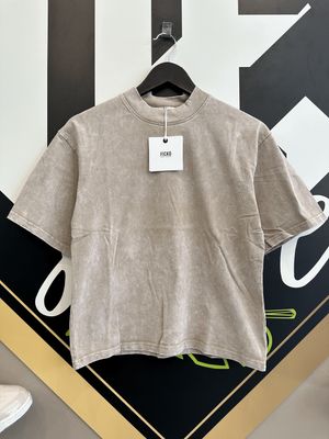 T-shirt oversize slavata collo alto BAMBINO beige