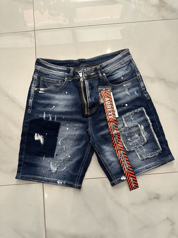 Pantaloncini Jeans &quot;tipo dsquared&quot; vernice